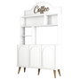 Hanah Home Lyon 120 Blanco y Nogal